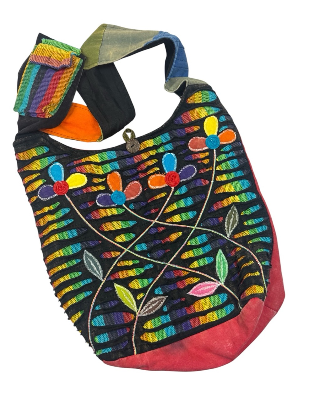 Rising International Hippie bag crossbody Hobo bag zip closure